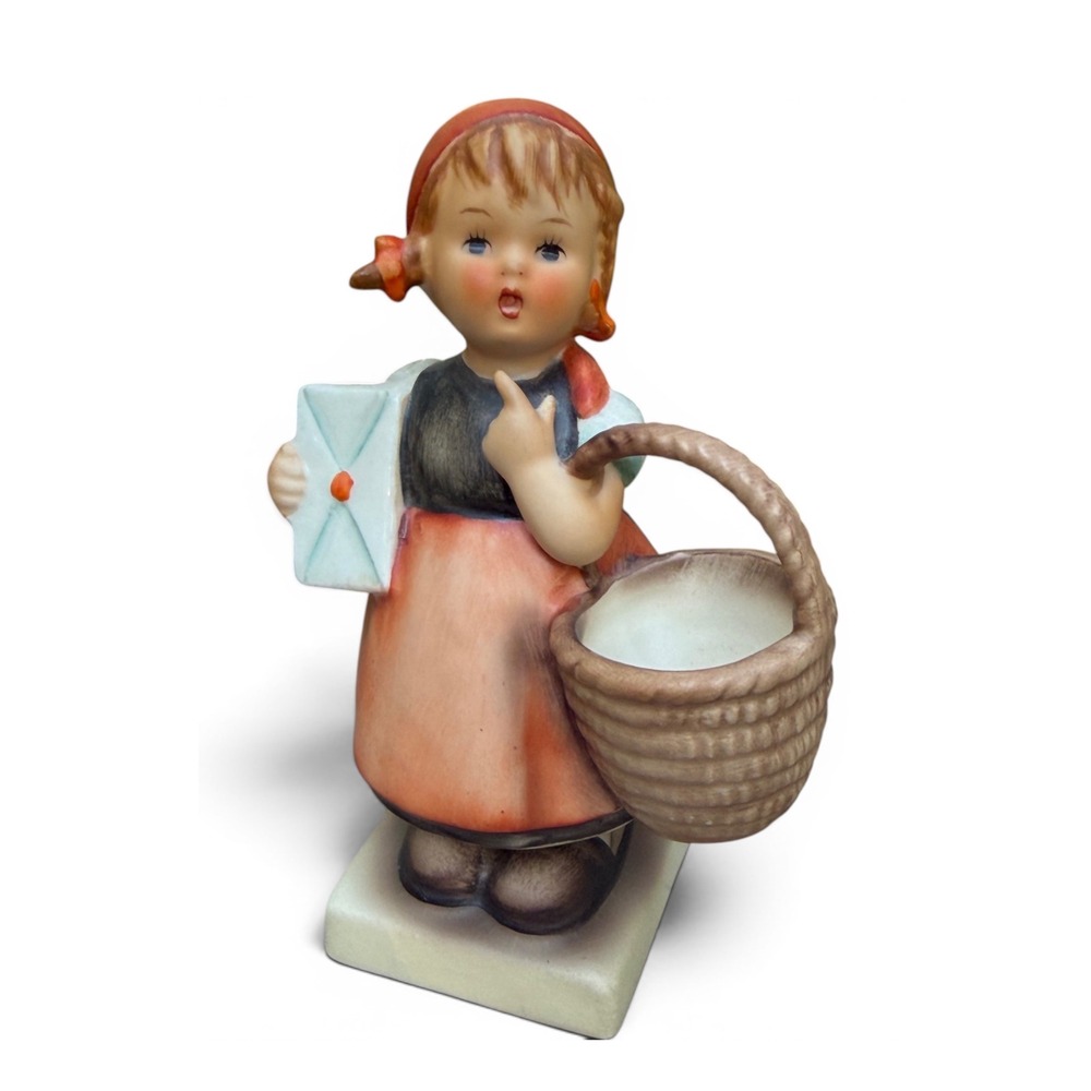 Vintage Goebel Hummel Meditation Figurine 13 2/0 TMK-5 W Germany Girl Basket